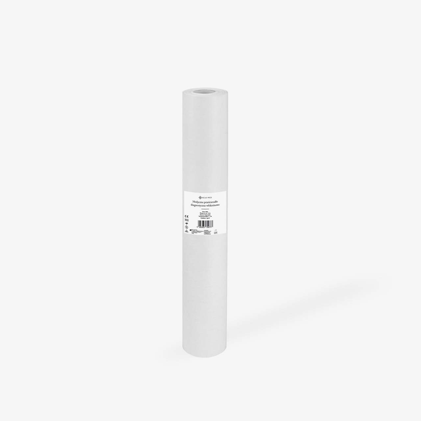 Lausmaterjal rullis protseduurilaua katmiseks 60 cm x 50 m, valge