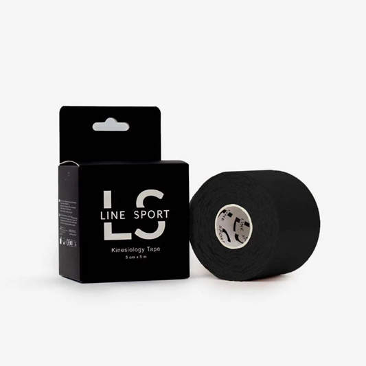 LS Tape kinesioloogiline teip, 1 rull, must