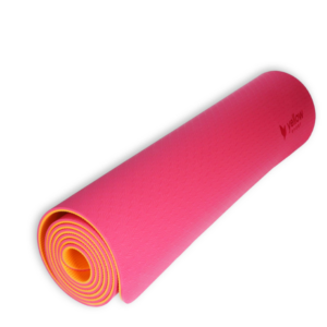 Joogamatt TPE roosa-oranž - 183 x 61 x 0,6 cm
