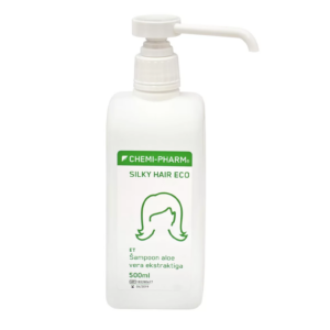 Šampoon aloe vera ekstraktiga kõikidele juustetüüpidele - Chemi-Pharm Silky Hair, 500 ml